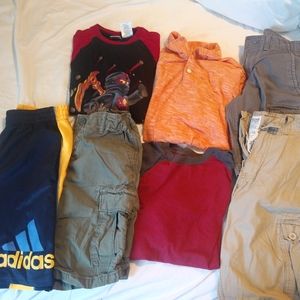 Boys size 10, 10/12 & 12 summer clothing bundle
